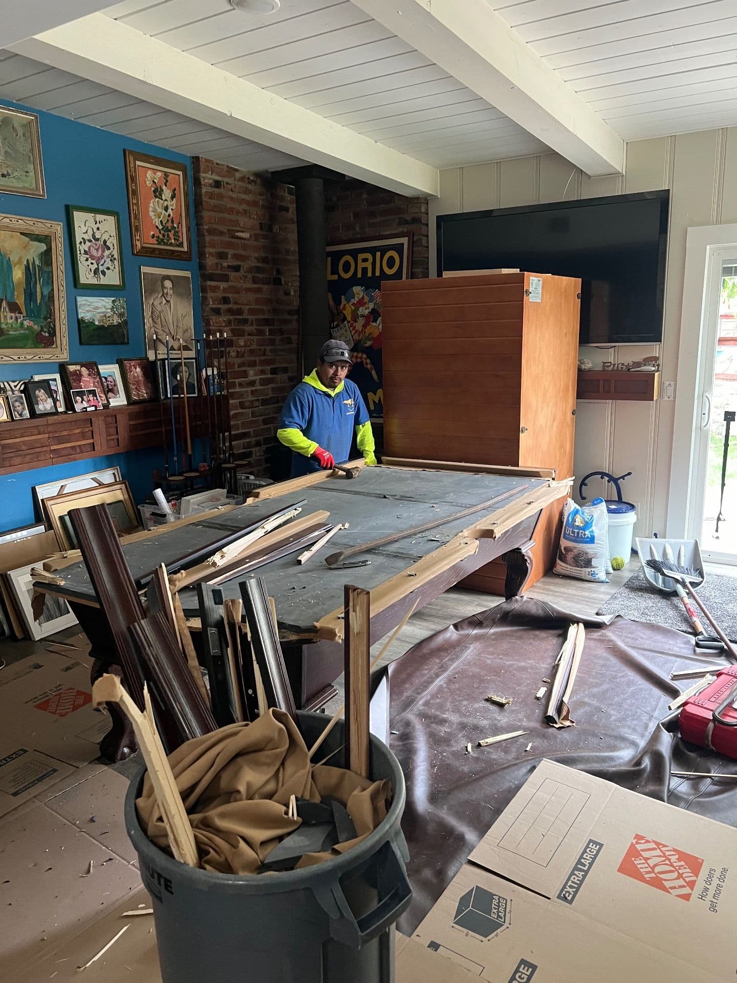 Efficient Pool Table Demo and Office Clear-Out in San Diego