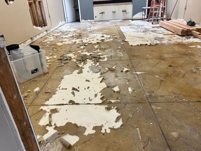 Flooring Demolition and Removal in Mission Hills Salon